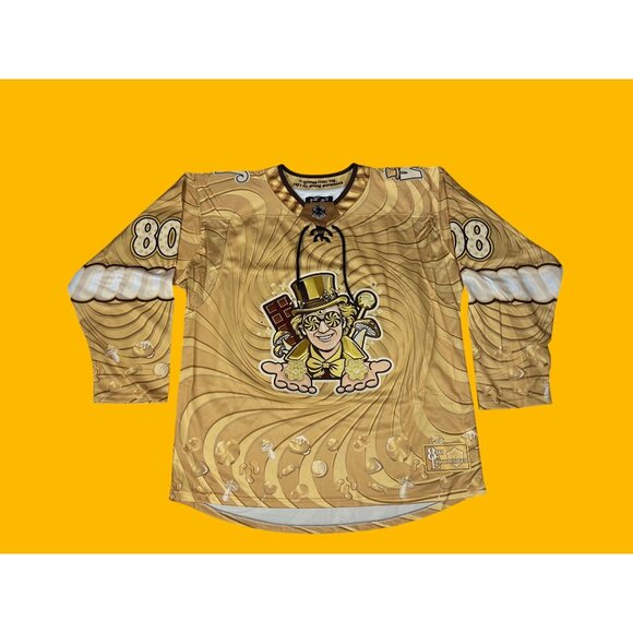 Hockey Jersey | Willy Wonka “Trippy Wonka” Elev808 | Golden Ticket 808 Exclusive - Picture 1 of 6